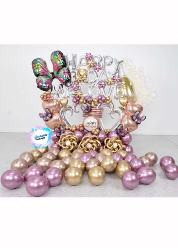 D'Luxe Birthday Balloon Bouquet